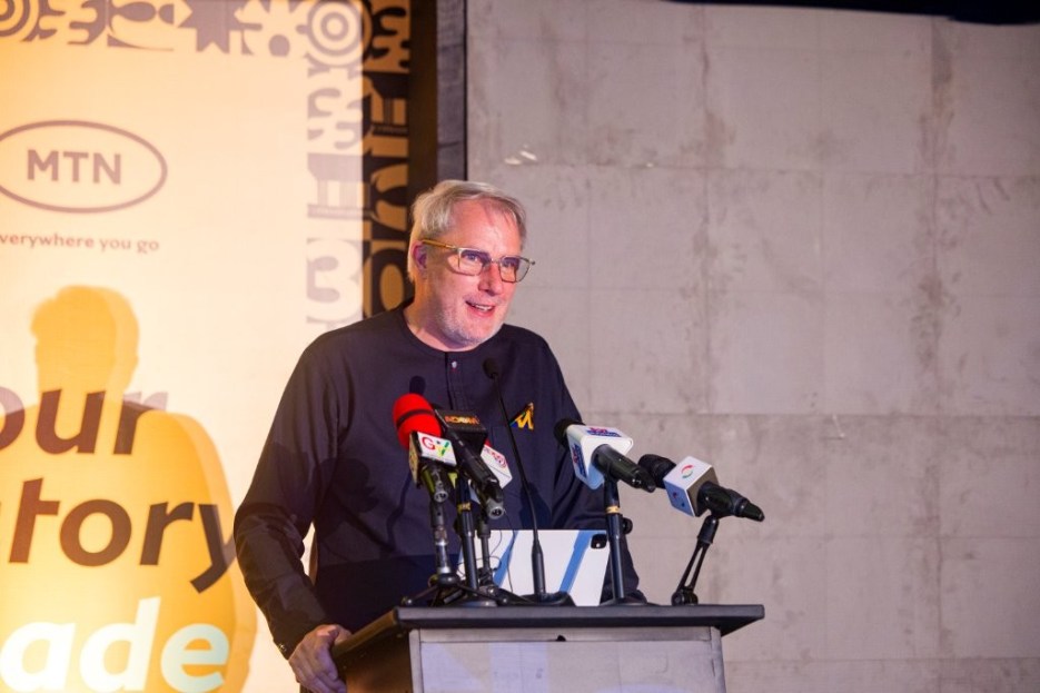 MTN Ghana CEO Stephen Blewett Addressing Stakeholders At The 30th Anniversary Launch 2